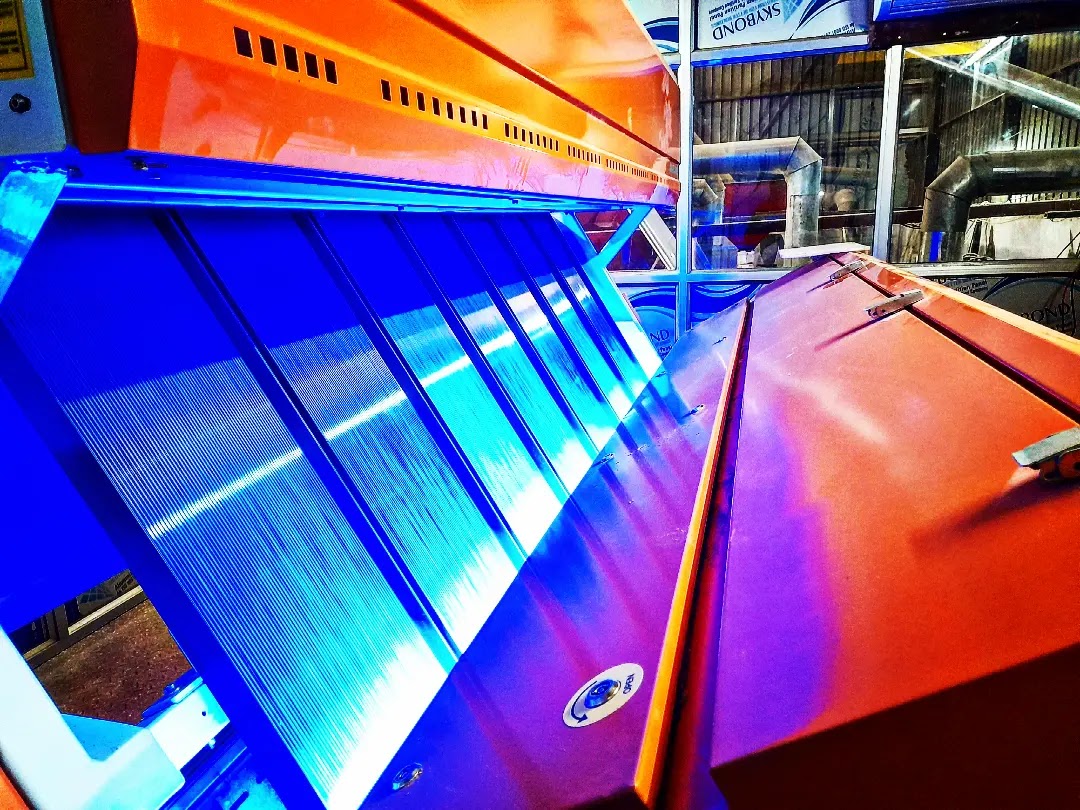 Operational rice mill machine line with sorting system